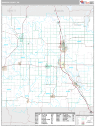Barron County, WI Wall Map