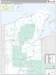 Bayfield County, WI Wall Map