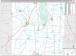 Dodge County, WI Wall Map