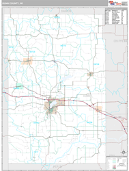 Dunn County, WI Wall Map