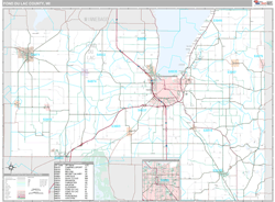 Fond du Lac County, WI Wall Map