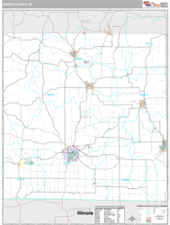 Green County, WI Wall Map