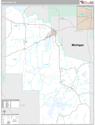 Iron County, WI Wall Map