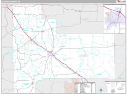 Jackson County, WI Wall Map