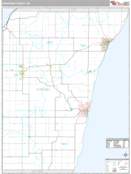 Kewaunee County, WI Wall Map