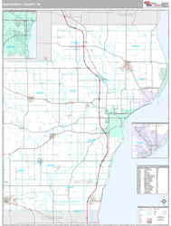 Manitowoc County, WI Wall Map