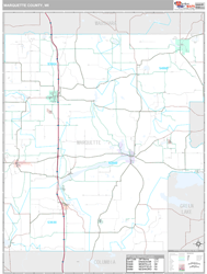 Marquette County, WI Wall Map