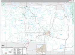 Oneida County, WI Wall Map