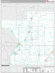 Polk County, WI Wall Map