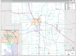 Portage County, WI Wall Map