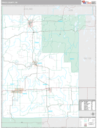 Price County, WI Wall Map