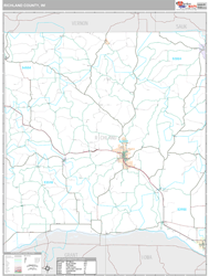 Richland County, WI Wall Map