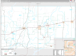 Rusk County, WI Wall Map