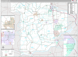 Sauk County, WI Wall Map