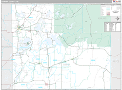 Sawyer County, WI Wall Map