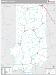 Trempealeau County, WI Wall Map