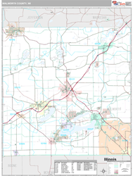 Walworth County, WI Wall Map