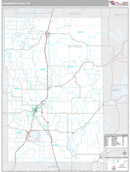 Washburn County, WI Wall Map