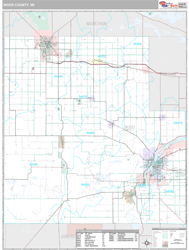 Wood County, WI Wall Map