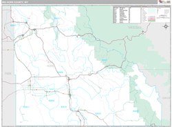 Big Horn County, WY Wall Map