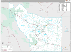 Fremont County, WY Wall Map