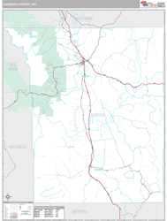 Johnson County, WY Wall Map