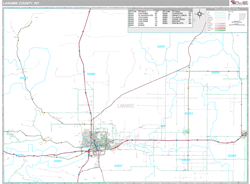 Laramie County, WY Wall Map