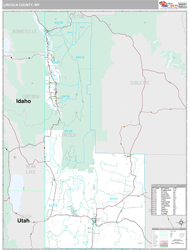 Lincoln County, WY Wall Map