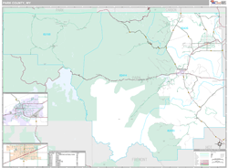 Park County, WY Wall Map