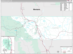 Sheridan County, WY Wall Map