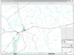 Sweetwater County, WY Wall Map