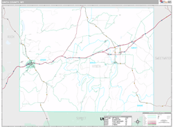 Uinta County, WY Wall Map