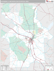 Alexandria Metro Area Wall Map