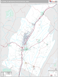 Altoona Metro Area Wall Map