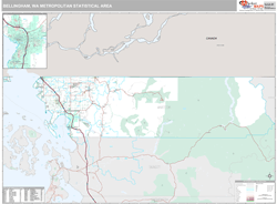 Bellingham Metro Area Wall Map