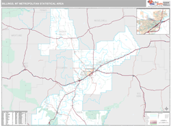 Billings Metro Area Wall Map