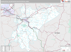 Charleston Metro Area Wall Map