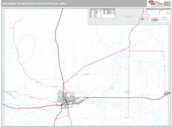 Cheyenne Metro Area Wall Map