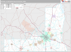 Dothan Metro Area Wall Map