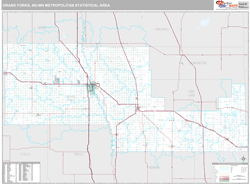 Grand Forks Metro Area Wall Map