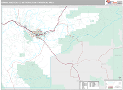 Grand Junction Metro Area Wall Map