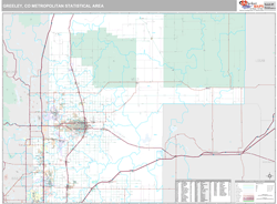 Greeley Metro Area Wall Map