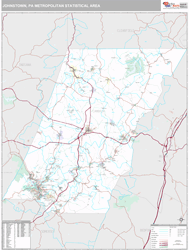 Johnstown Metro Area Wall Map