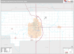 Kokomo Metro Area Wall Map