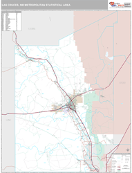 Las Cruces Metro Area Wall Map