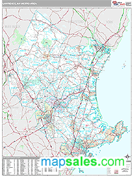 Lawrence Metro Area Wall Map