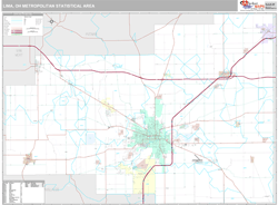 Lima Metro Area Wall Map