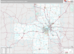 Madison Metro Area Wall Map