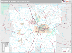 Montgomery Metro Area Wall Map