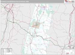 Pittsfield Metro Area Wall Map